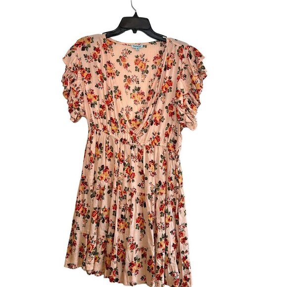 Nostalgia Dresses & Skirts - NEW Nostalgia Ruffle Sleeve V Neck Summer Sundress Size M